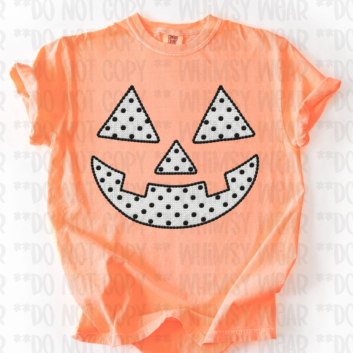 Dotted Stitch Jack O Lantern