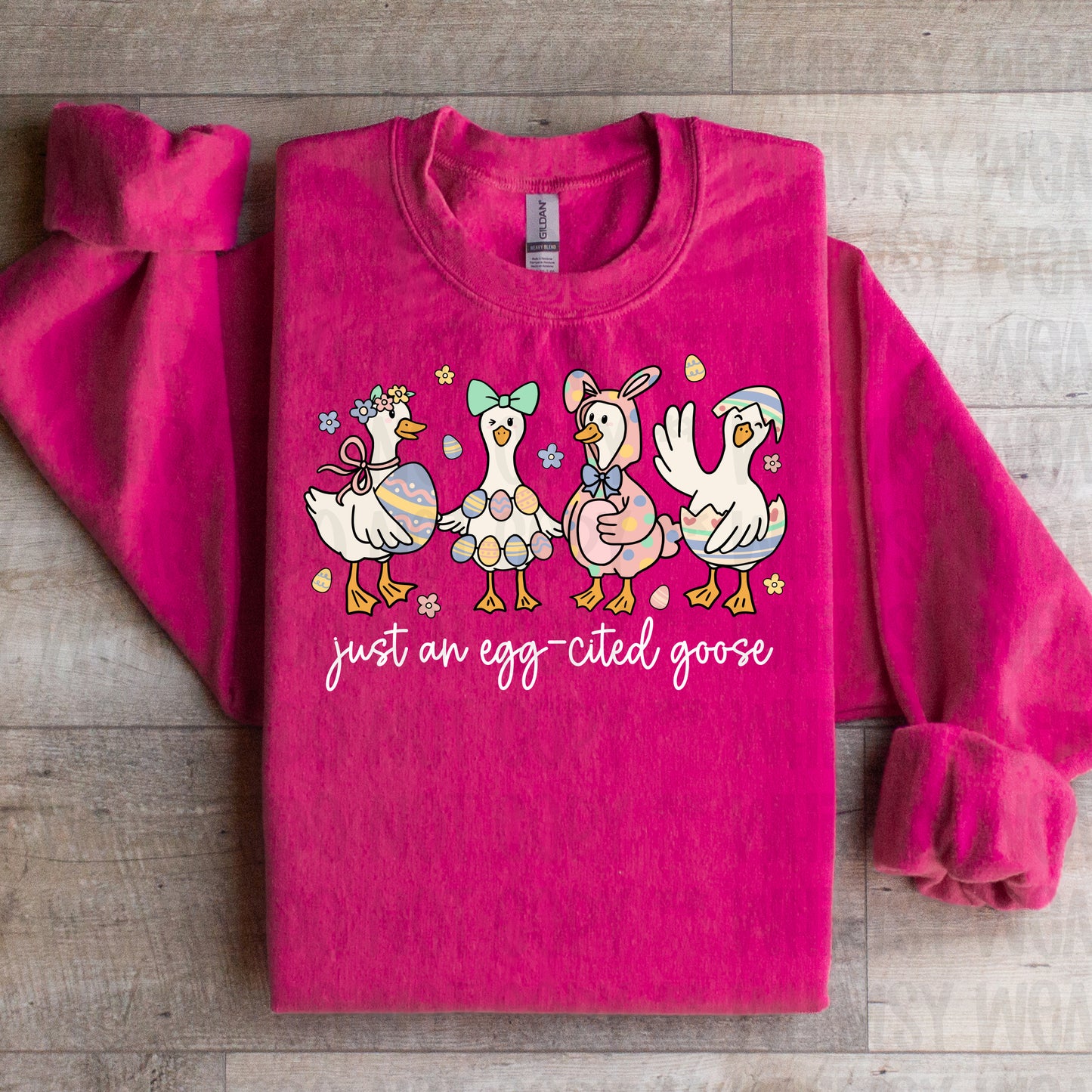 Egg Cited Goose (Black or White Letters)