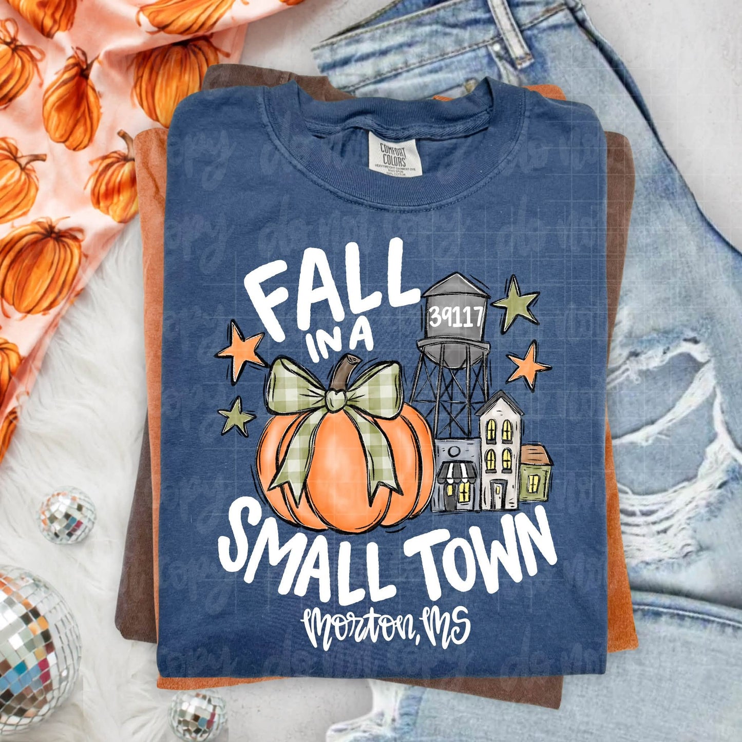 Fall In A Small Town (Add your town and zip code available)