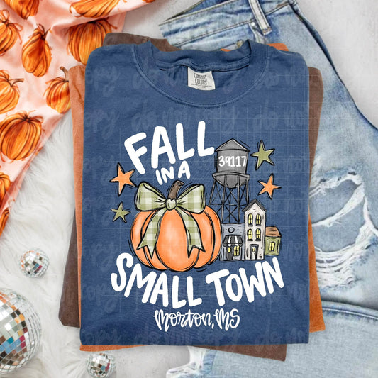 Fall In A Small Town (Add your town and zip code available)