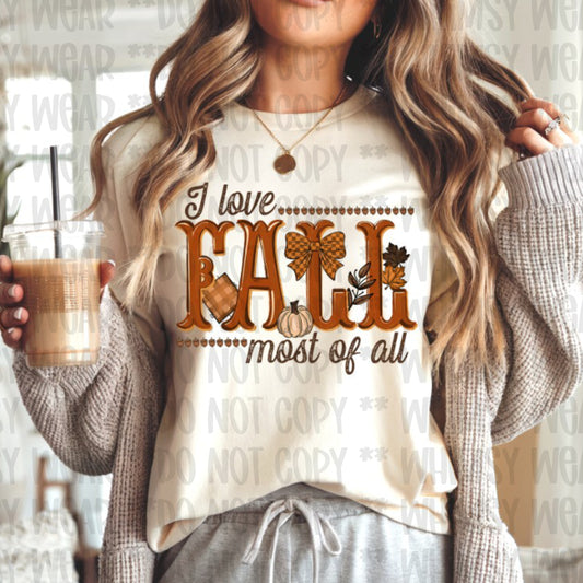 Love Fall Most of All