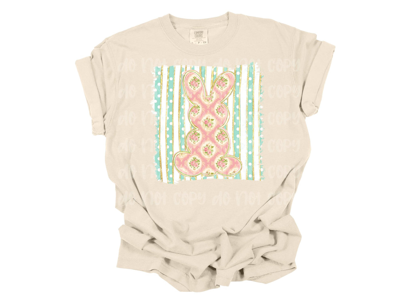 Floral Striped Rabbit