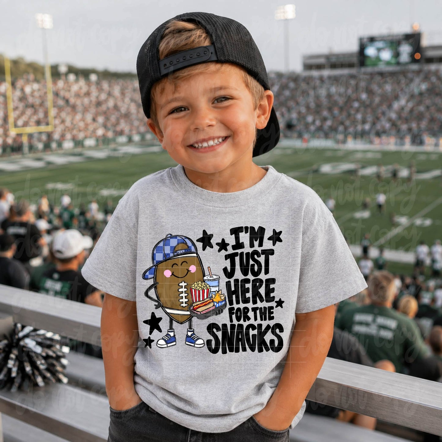 Football Here For The Snacks Boy