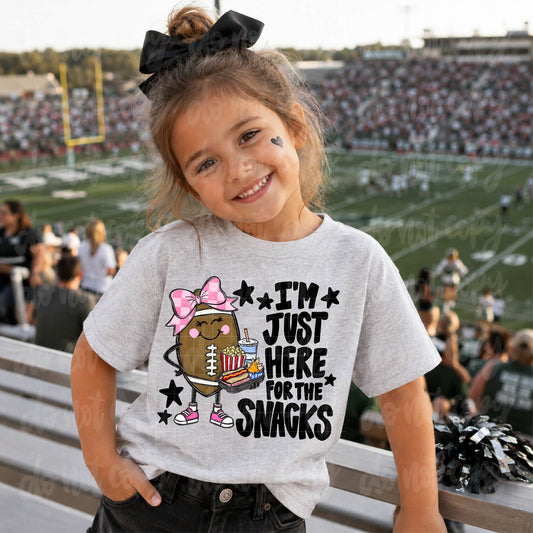 Football Here For The Snacks Girl