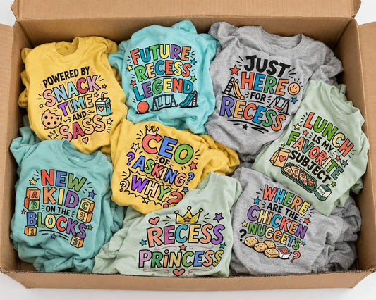 Fun Kids Back To School Tees
