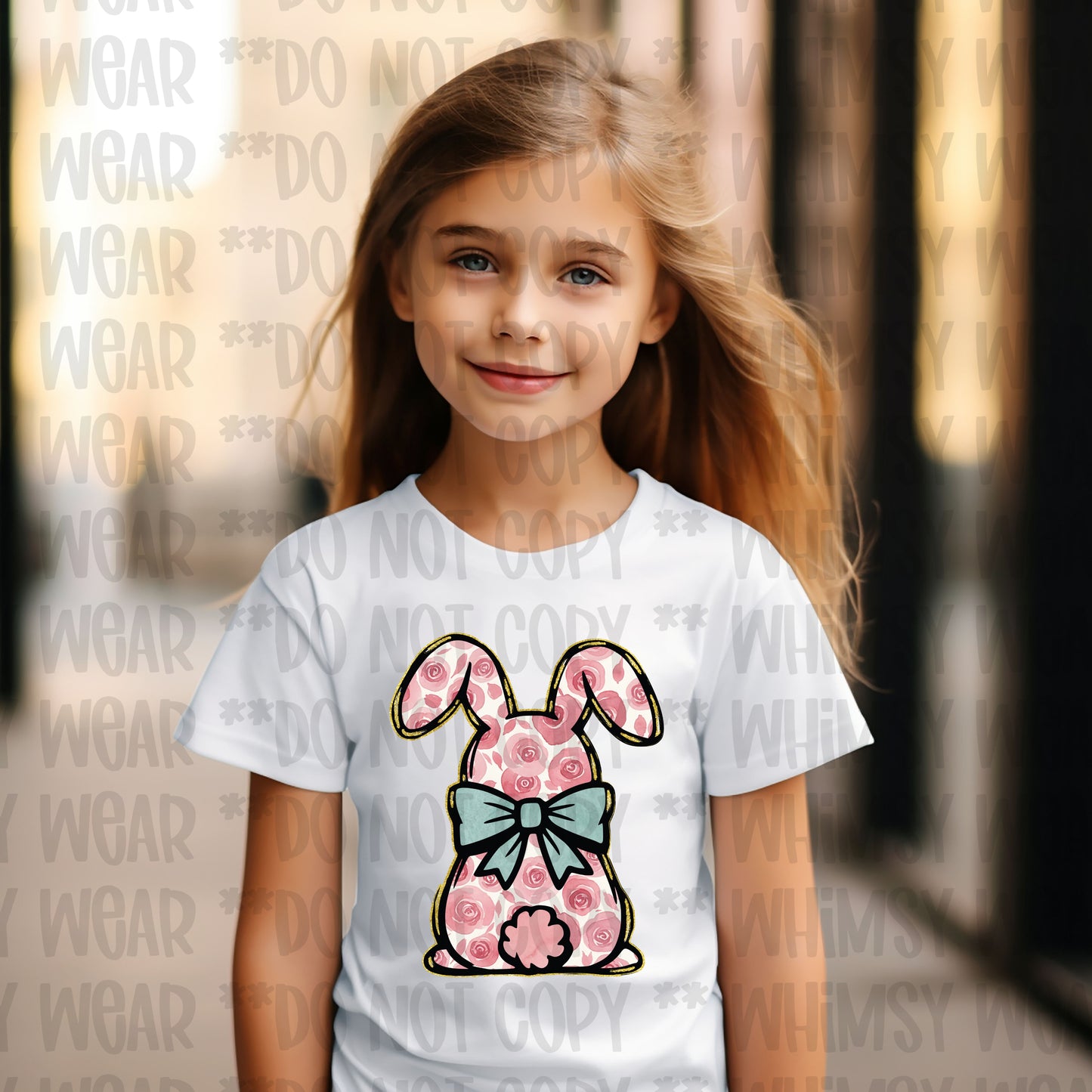 Girl Floral Bunny