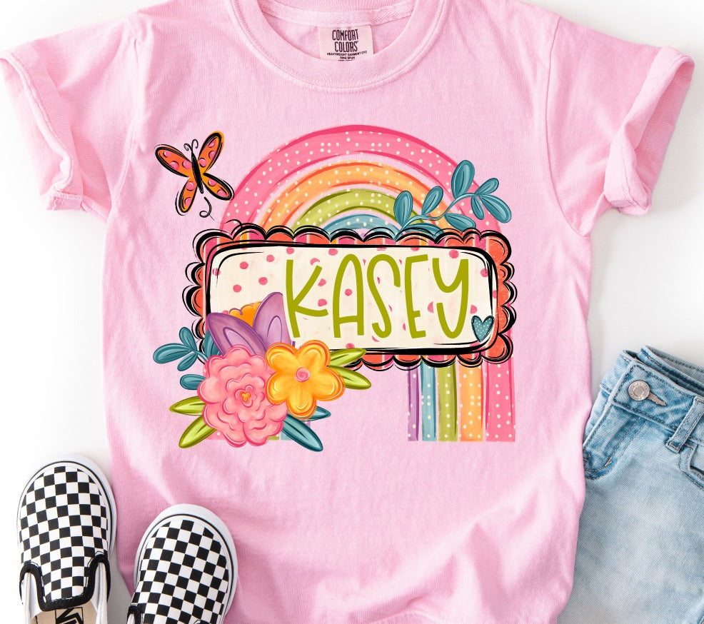 Girl Easter/Spring Name Plate (Custom)