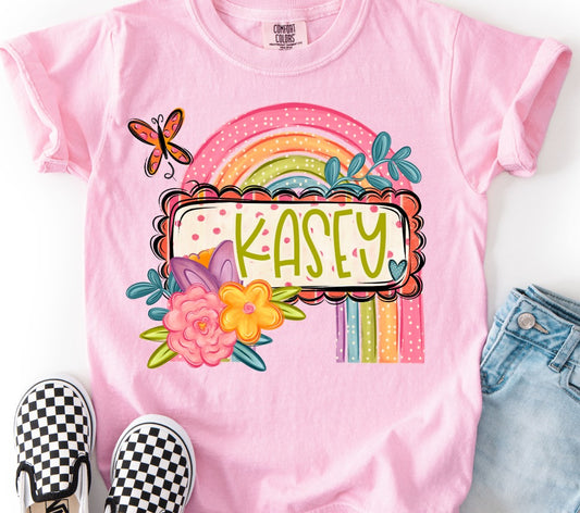 Girl Easter/Spring Name Plate (Custom)