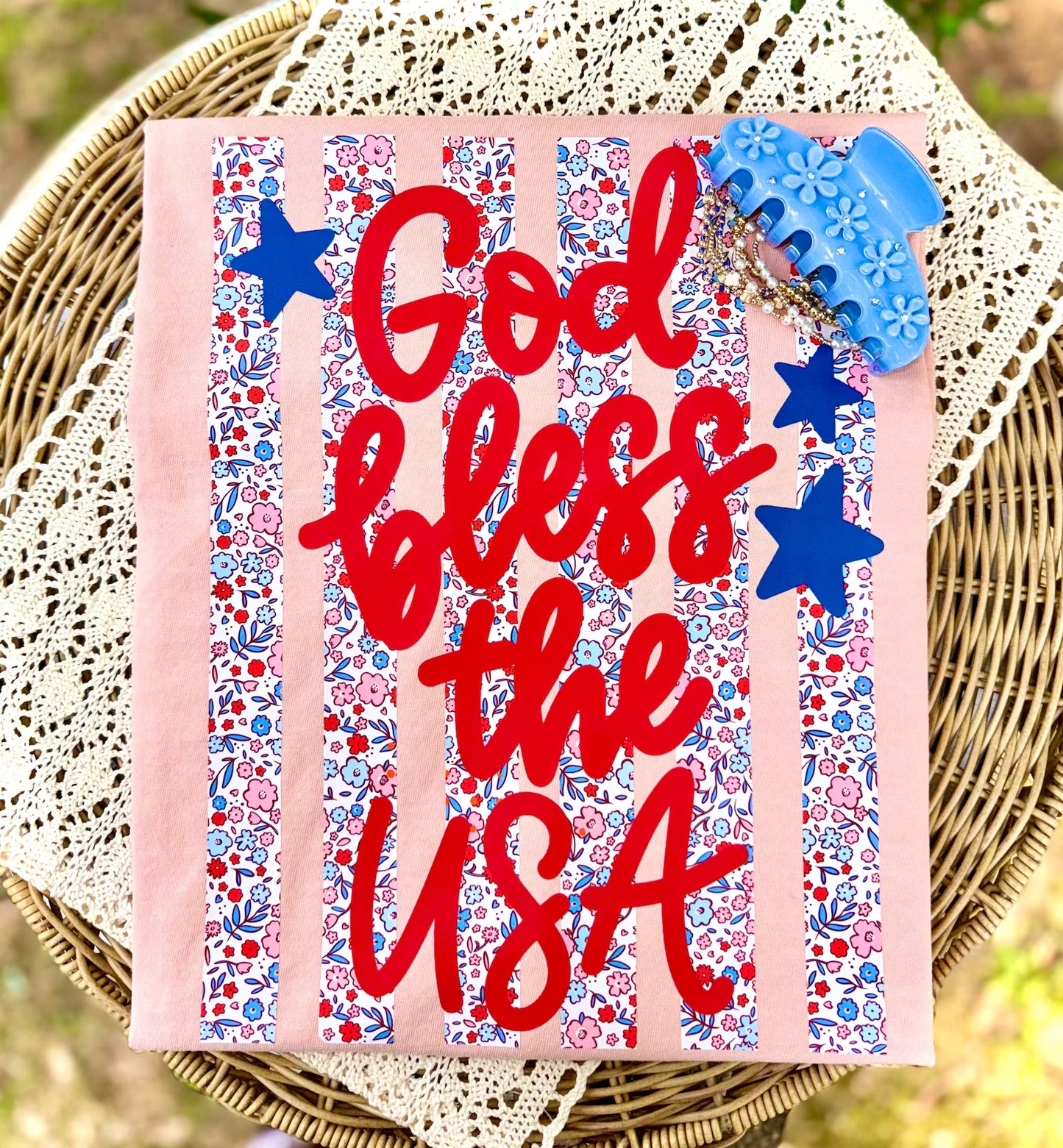 God Bless The USA Striped