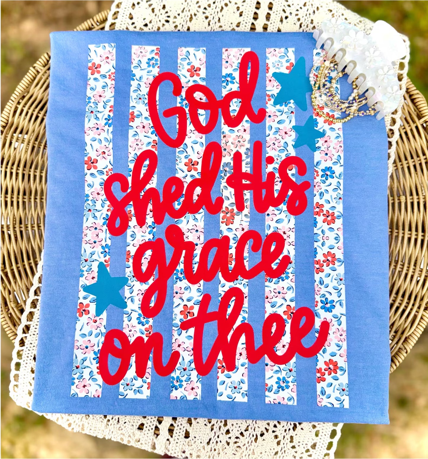 God Shed His Grace On Thee Striped