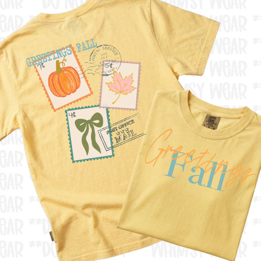 Greetings Fall Stamps (Two Sided)