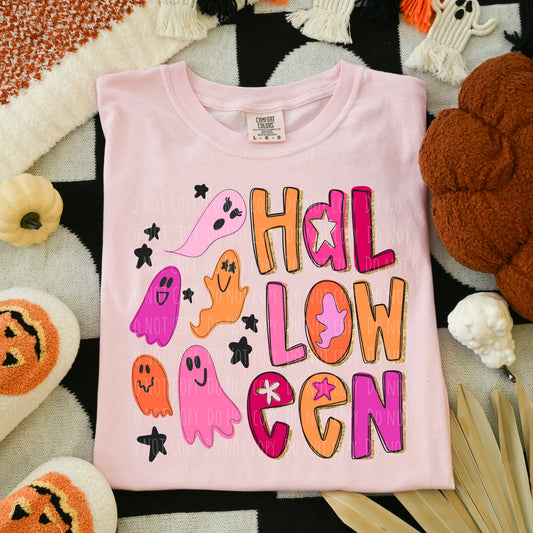 Halloween Neon Ghosts