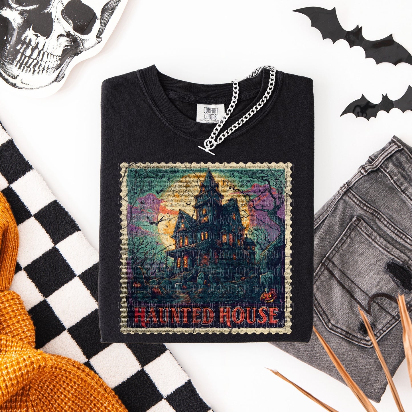 Haunted House Stamp