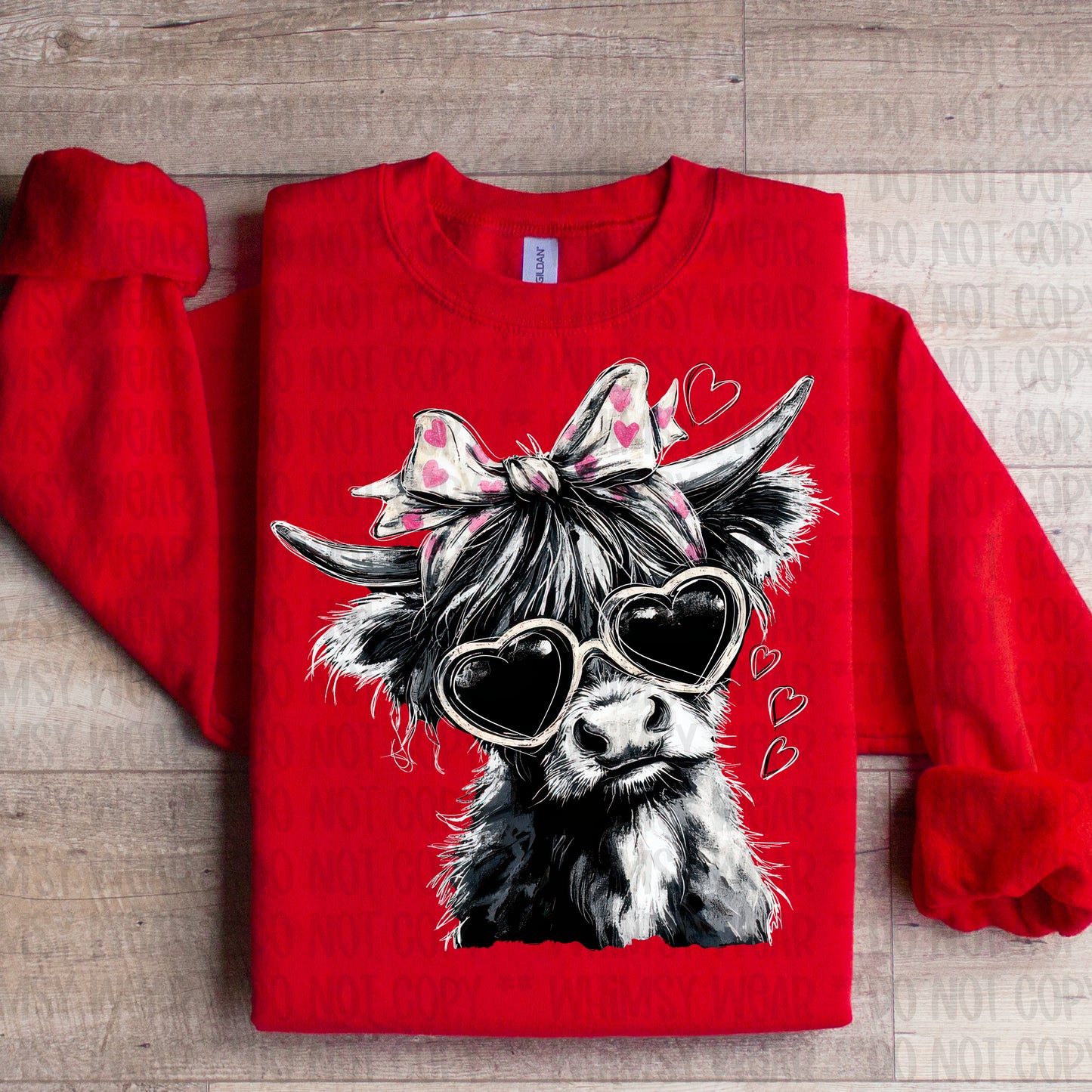 Highland Valentine Cow