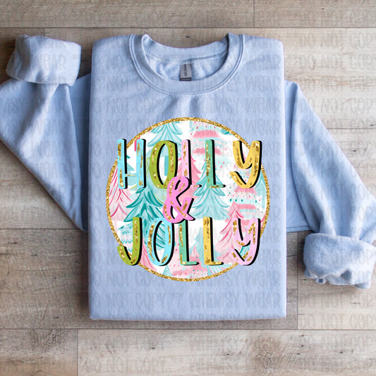 Holly Jolly Pastel Trees