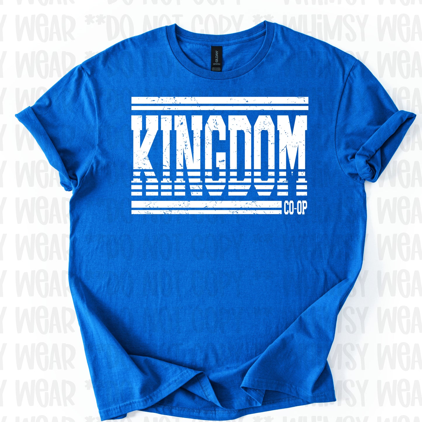 Kingdom Distressed White Font