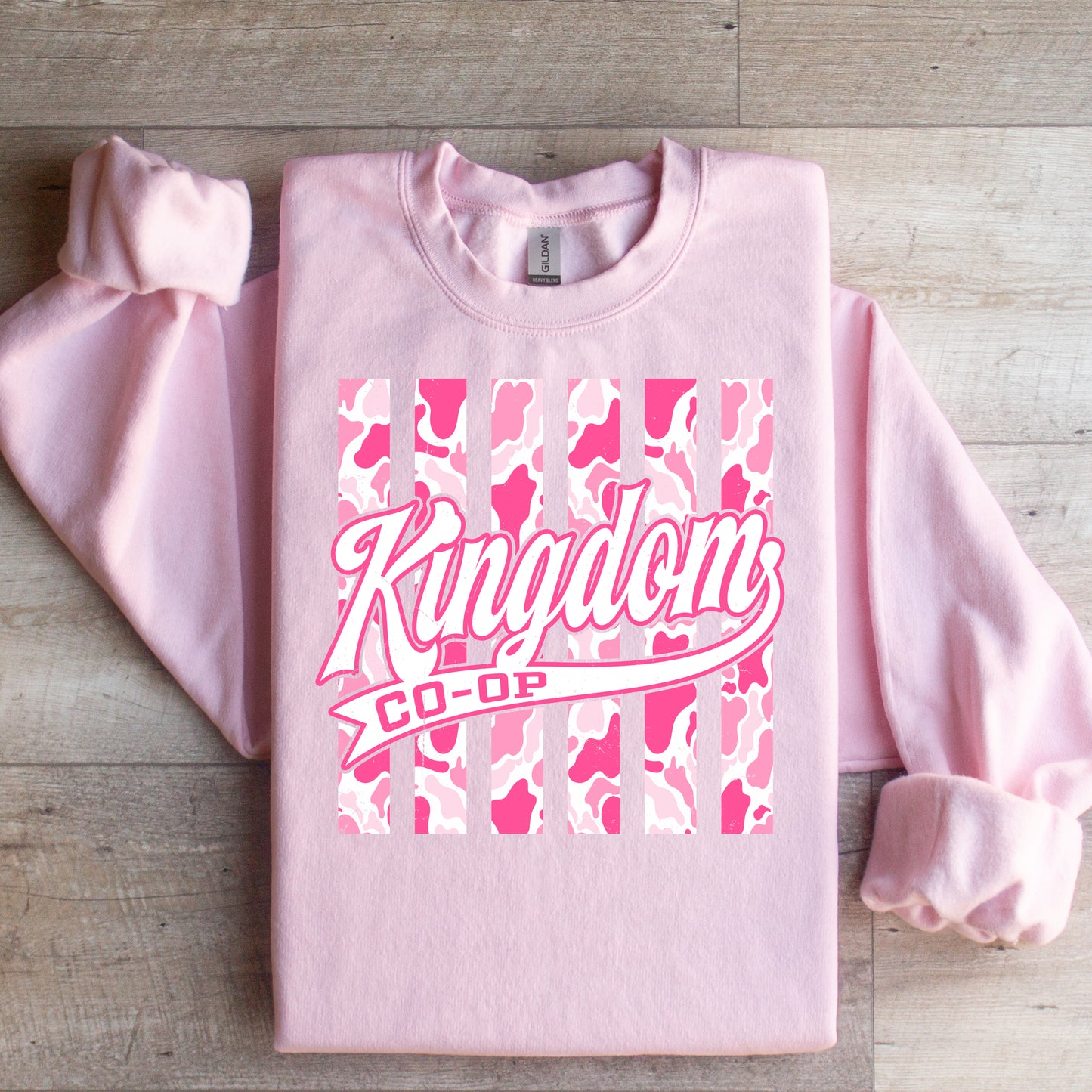 Kingdom Camo Striped Pink