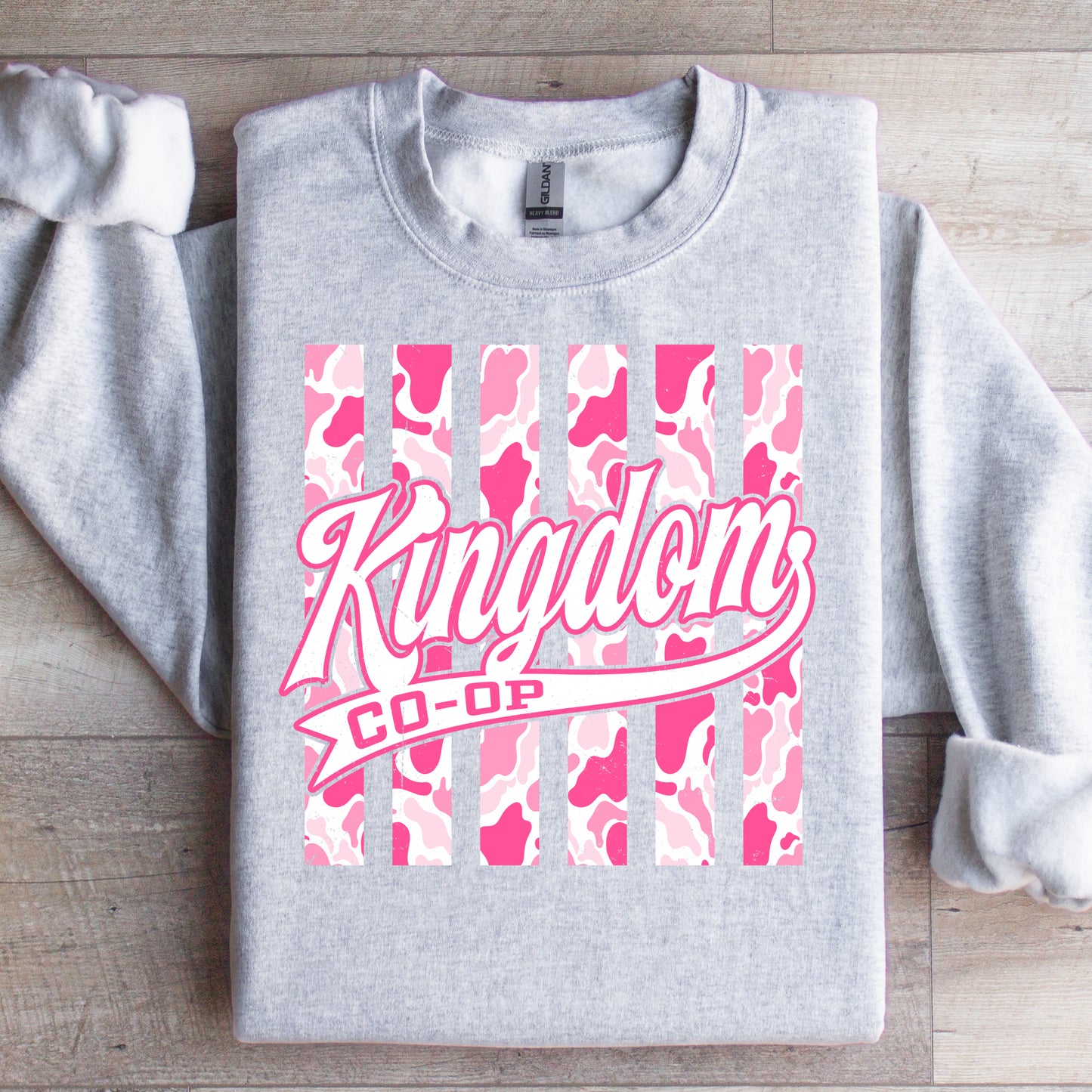 Kingdom Camo Striped Pink