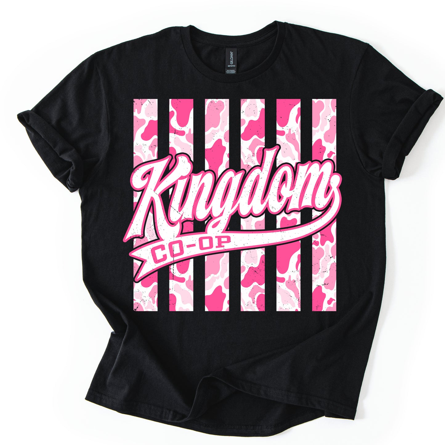 Kingdom Camo Striped Pink