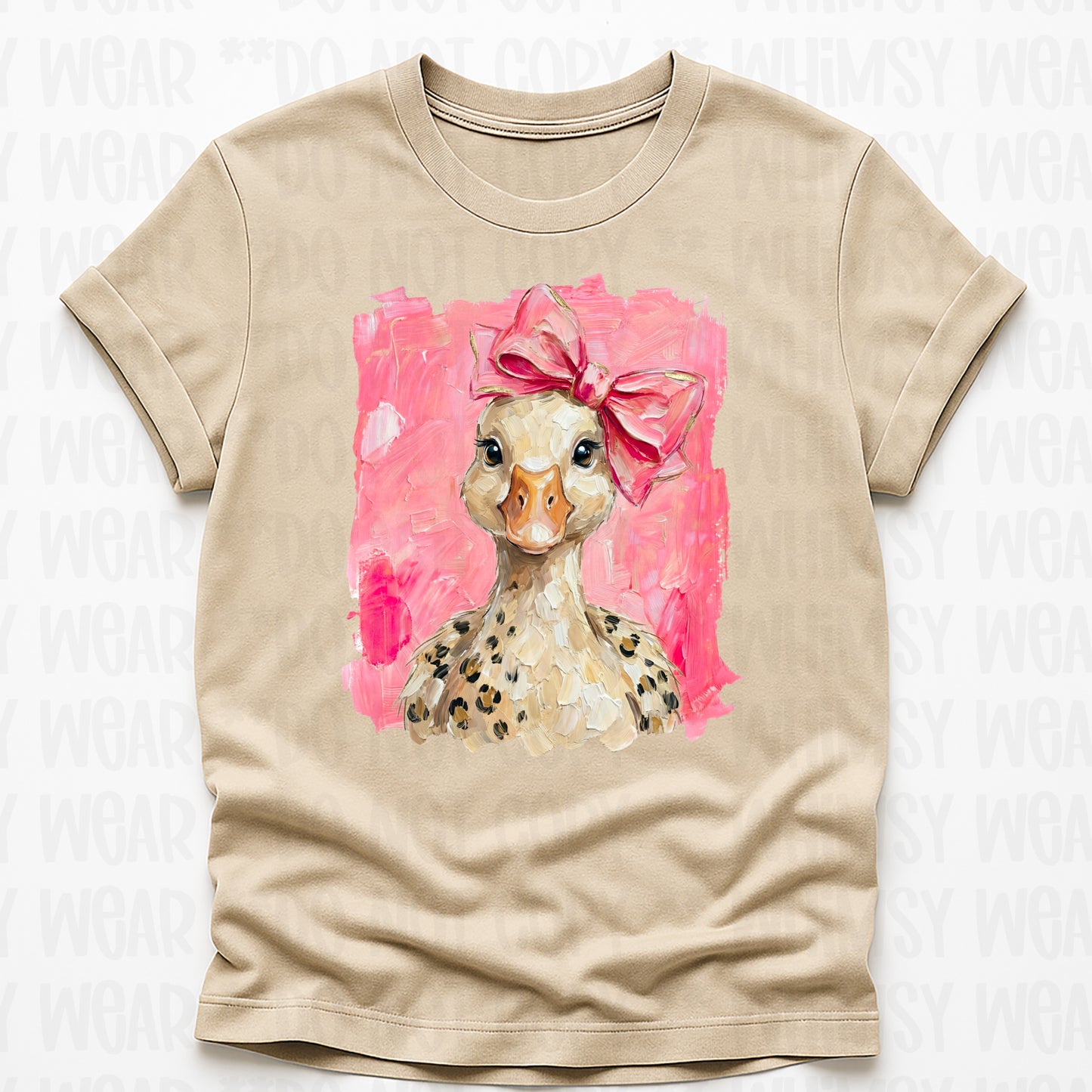 Leopard and Pink Goose