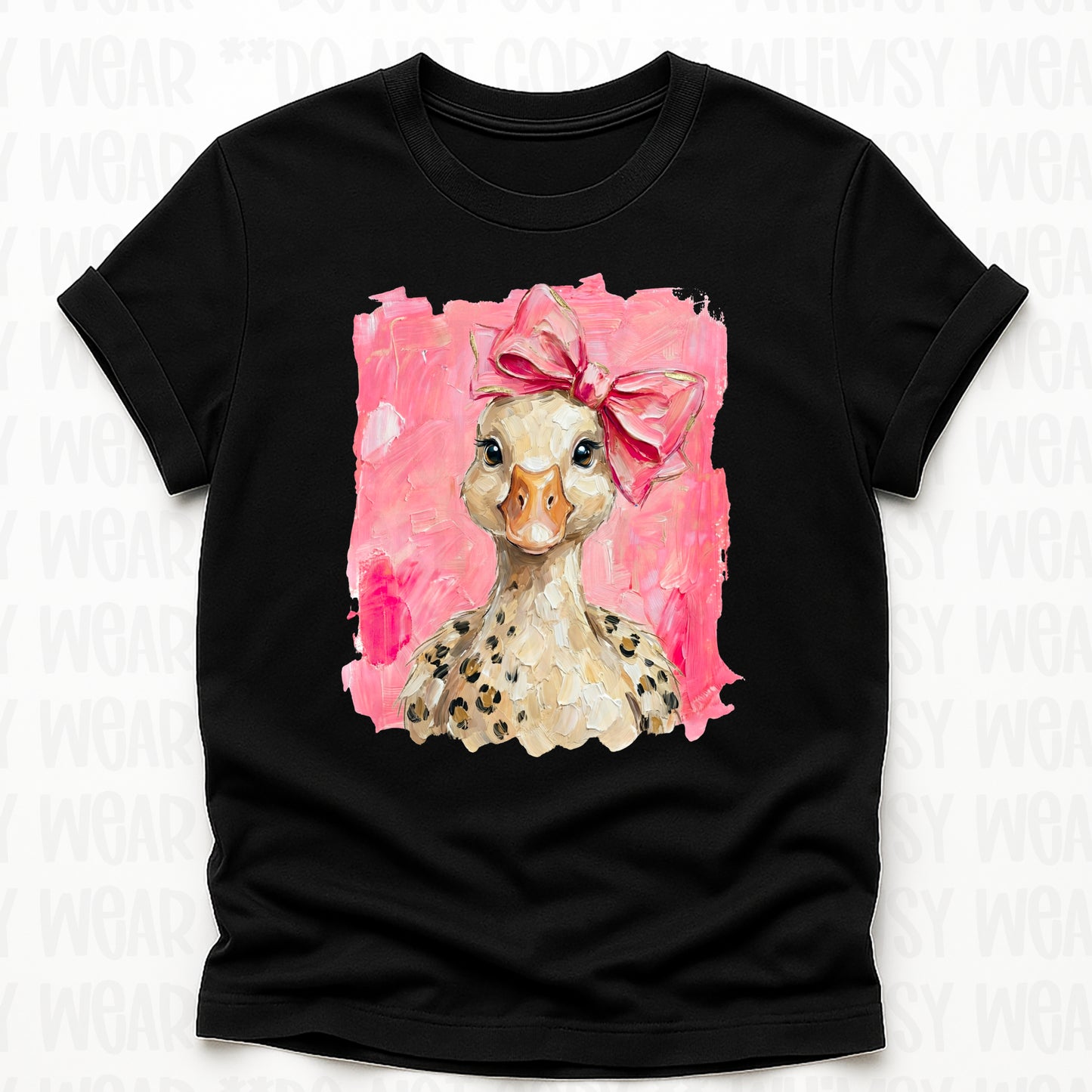 Leopard and Pink Goose