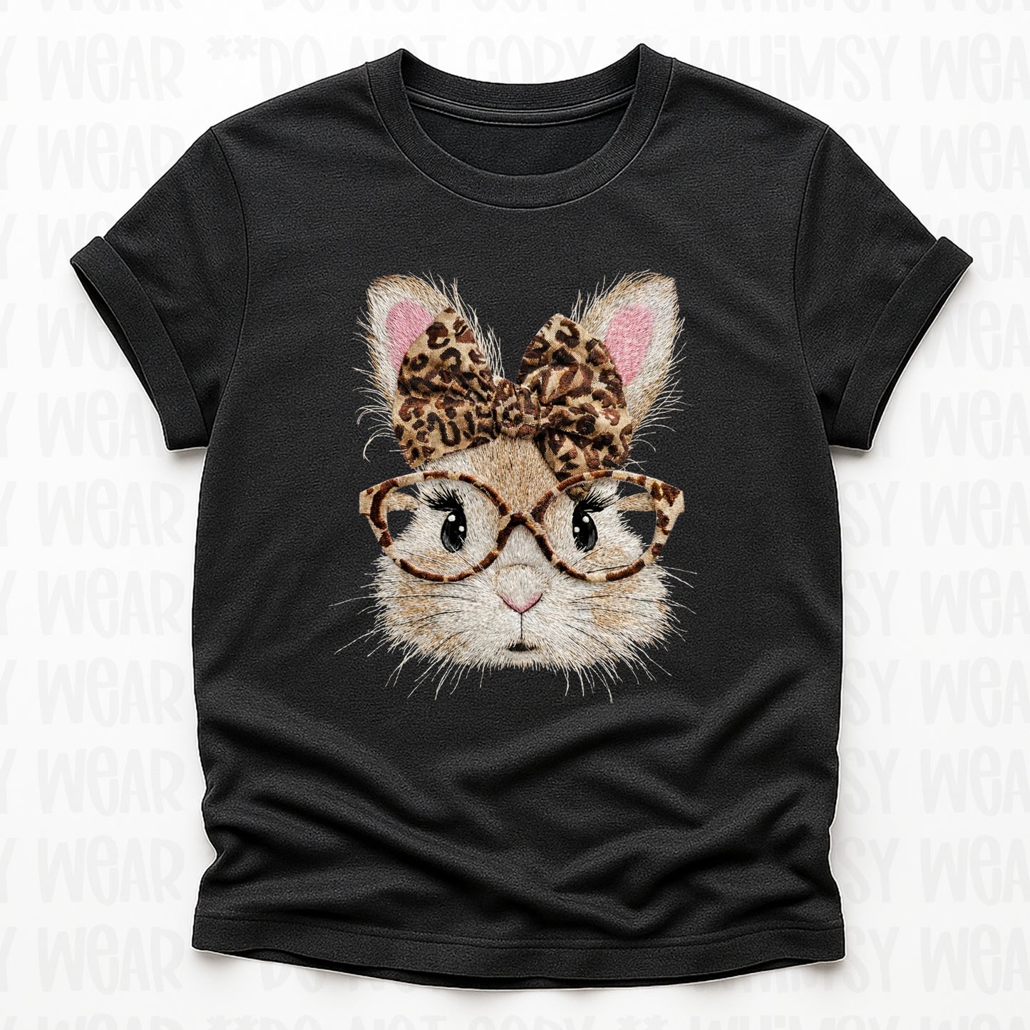 Leopard Bunny with Glasses