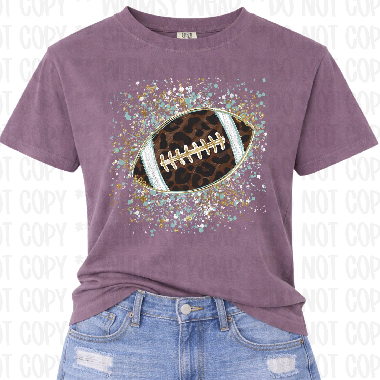 Leopard Football Splatter