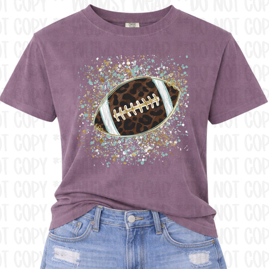 Leopard Football Splatter