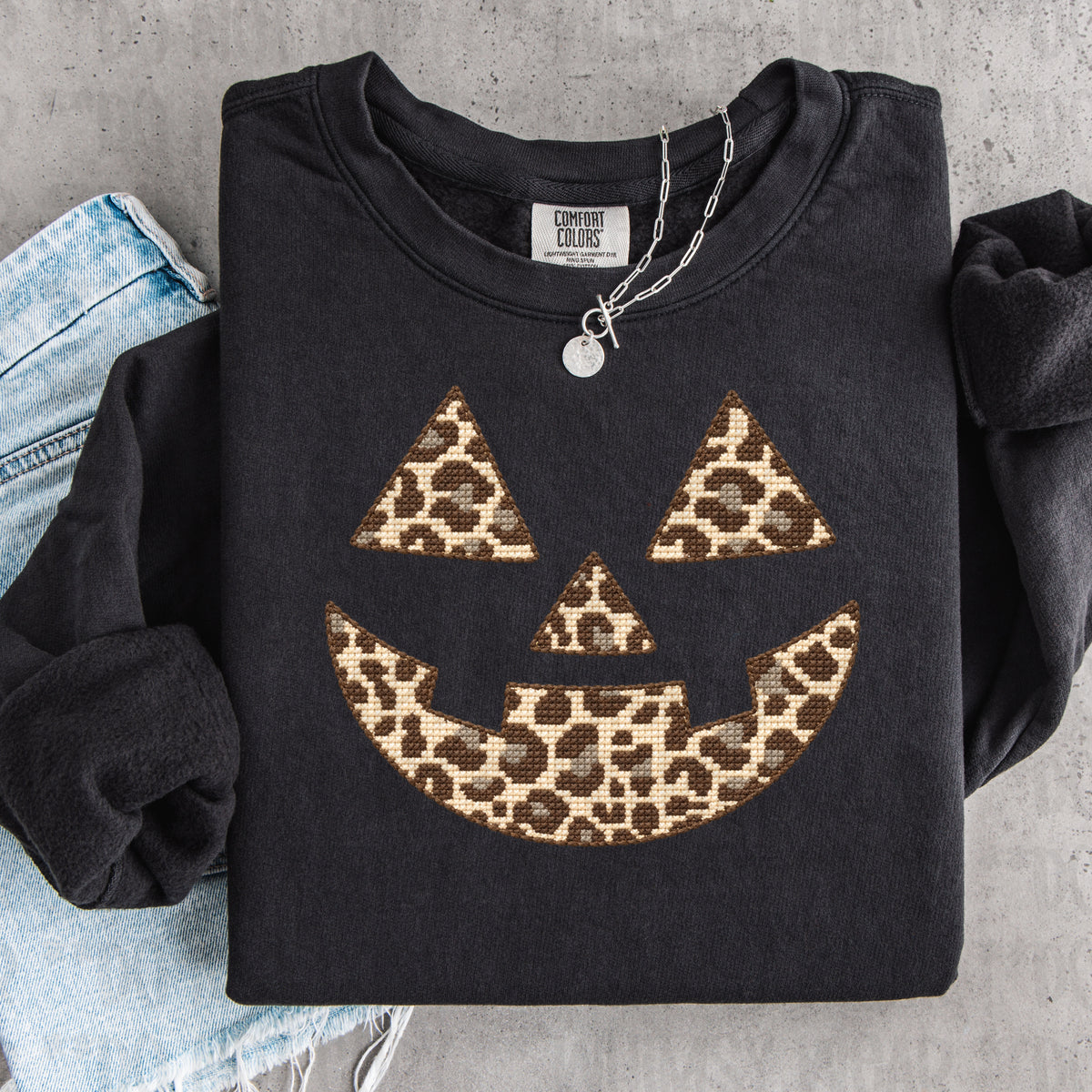 Leopard Stitch Jack O Lantern
