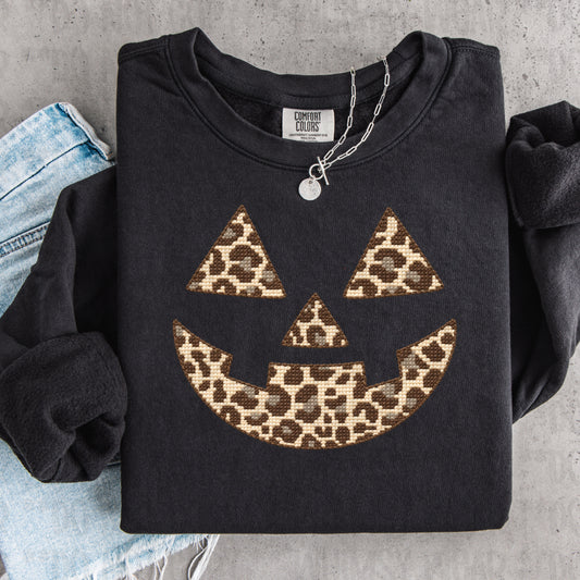 Leopard Stitch Jack O Lantern