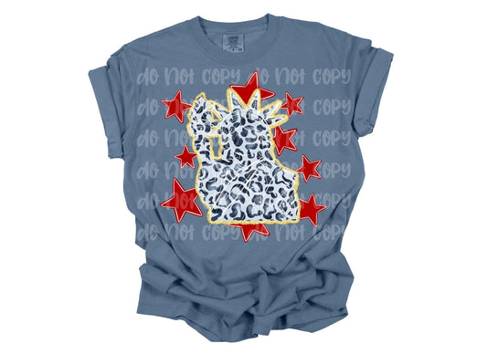 Leopard Statue of Liberty