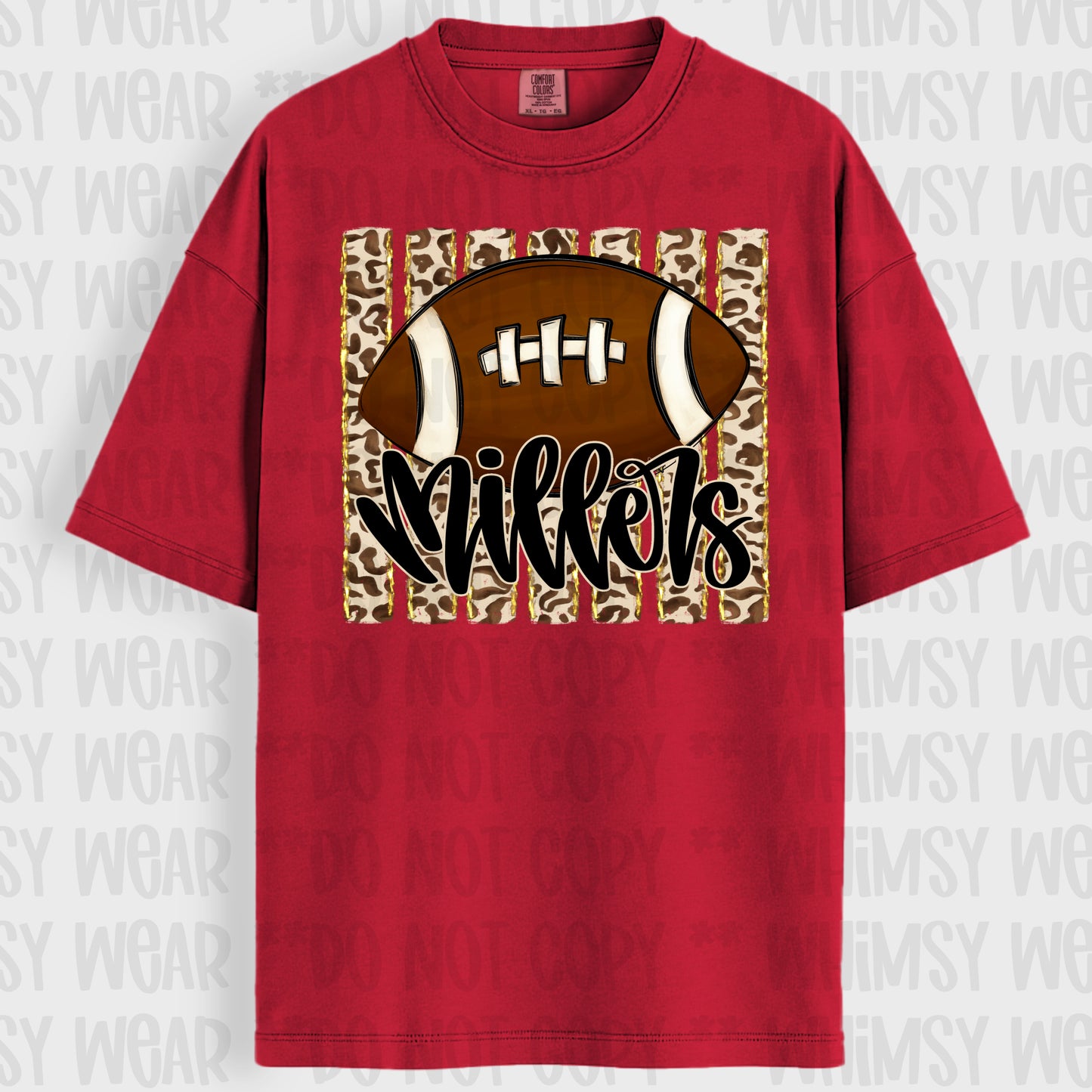Leopard Striped Football Mascot  (Custom available)