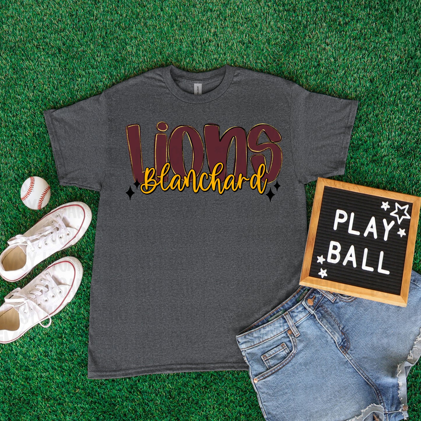Bubble Font With Stars Mascots