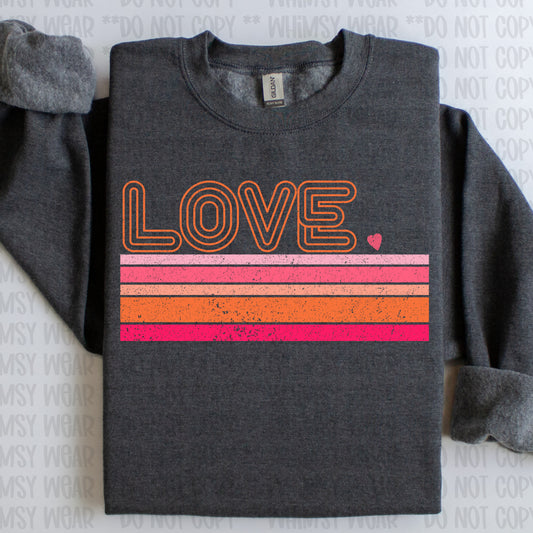 Love Stripe Retro Orange