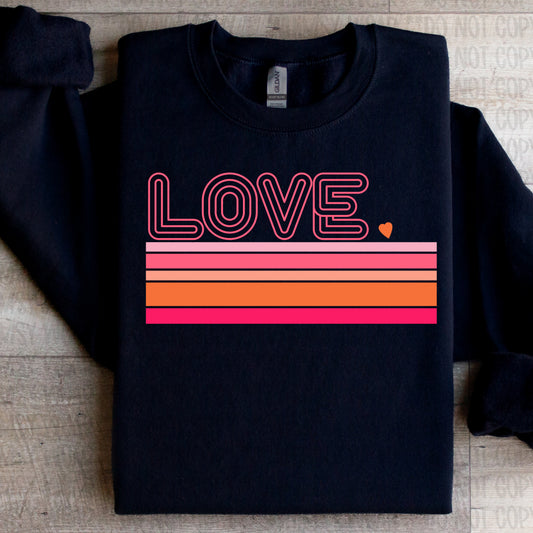 Love Stripe Retro Pink