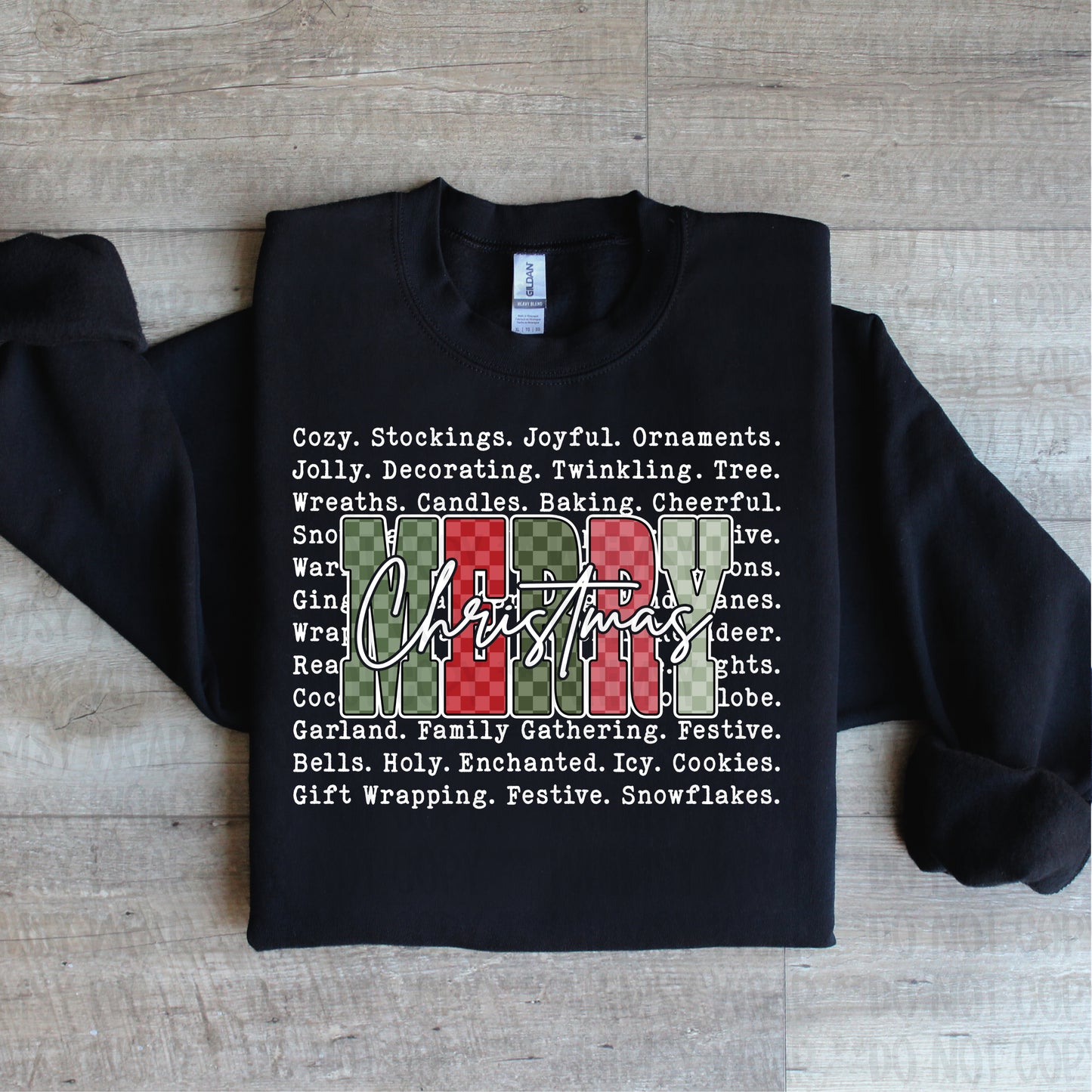 Merry Christmas Words White