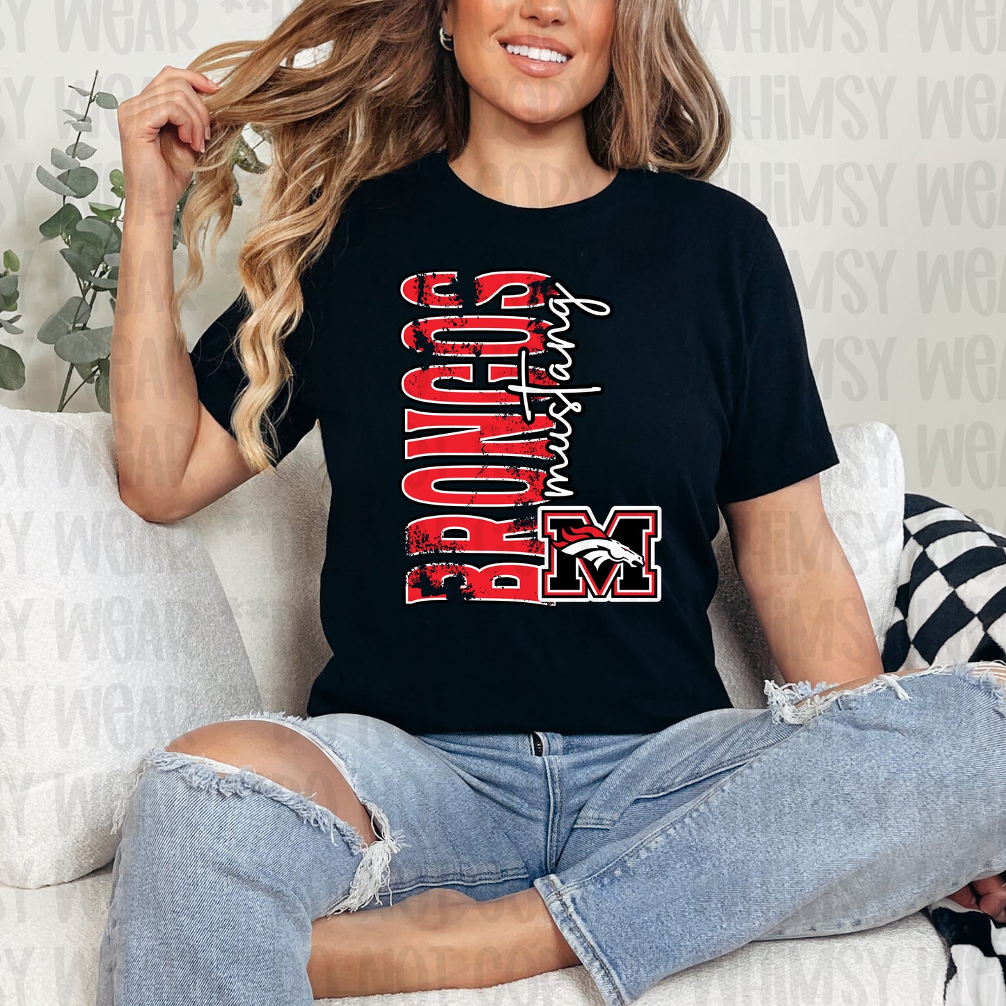 Distressed Vertical Mascot (Customizable)