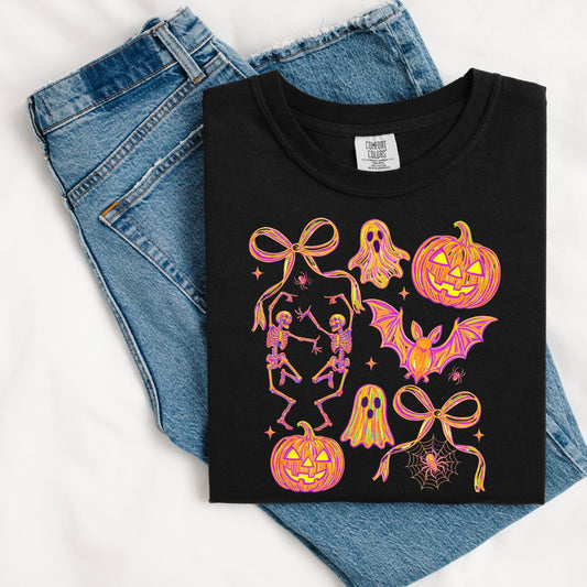 Neon Halloween Collage
