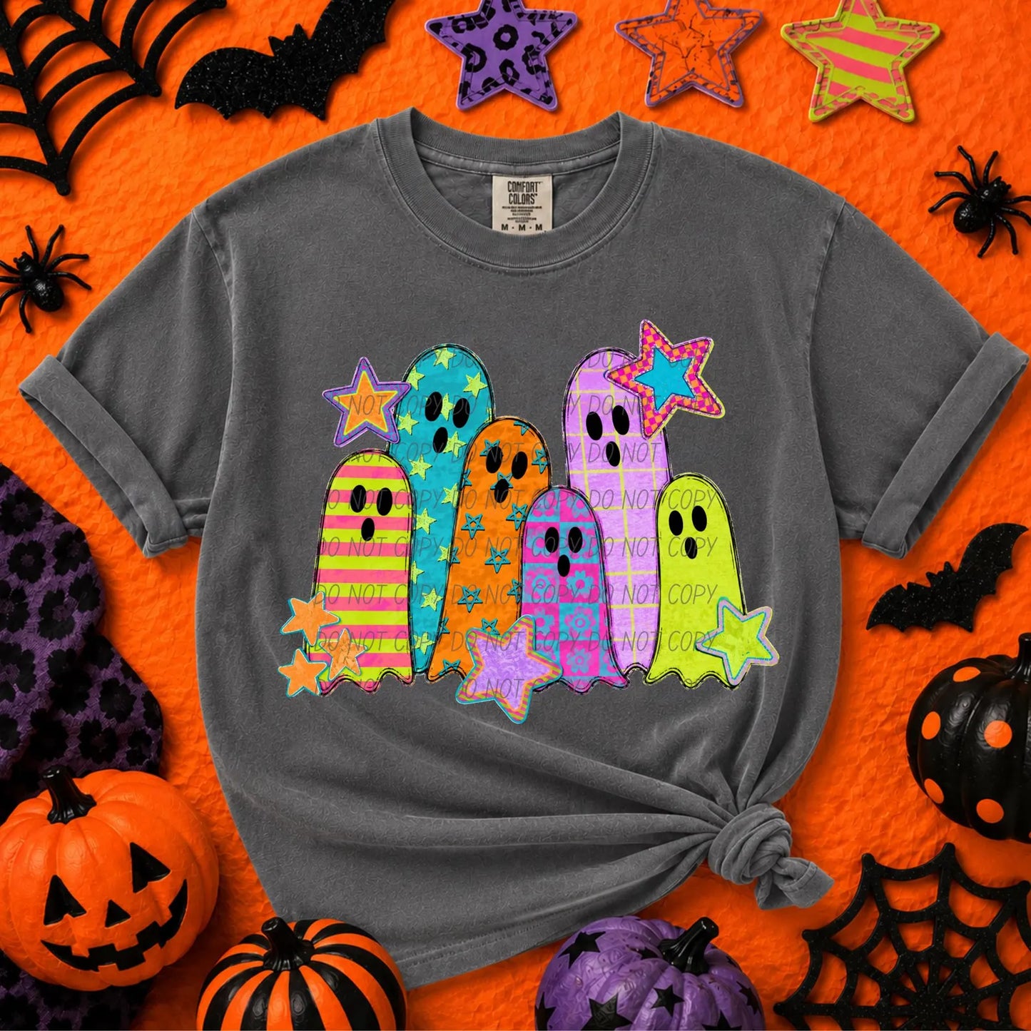 Neon Patterned Ghost Quad