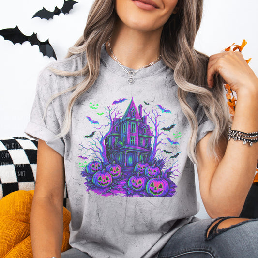 Neon Scary House