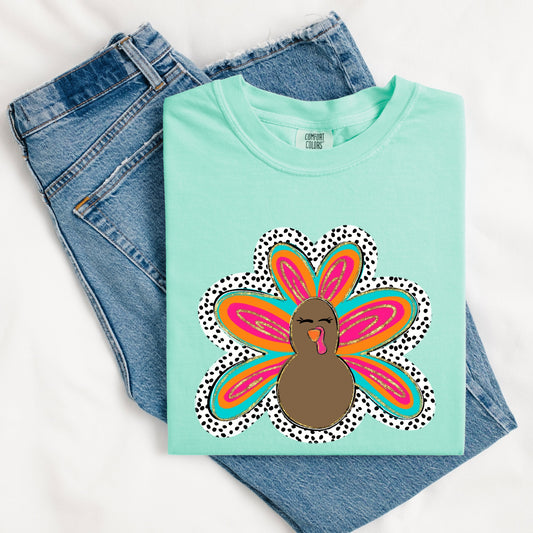 Neon Dotted Turkey