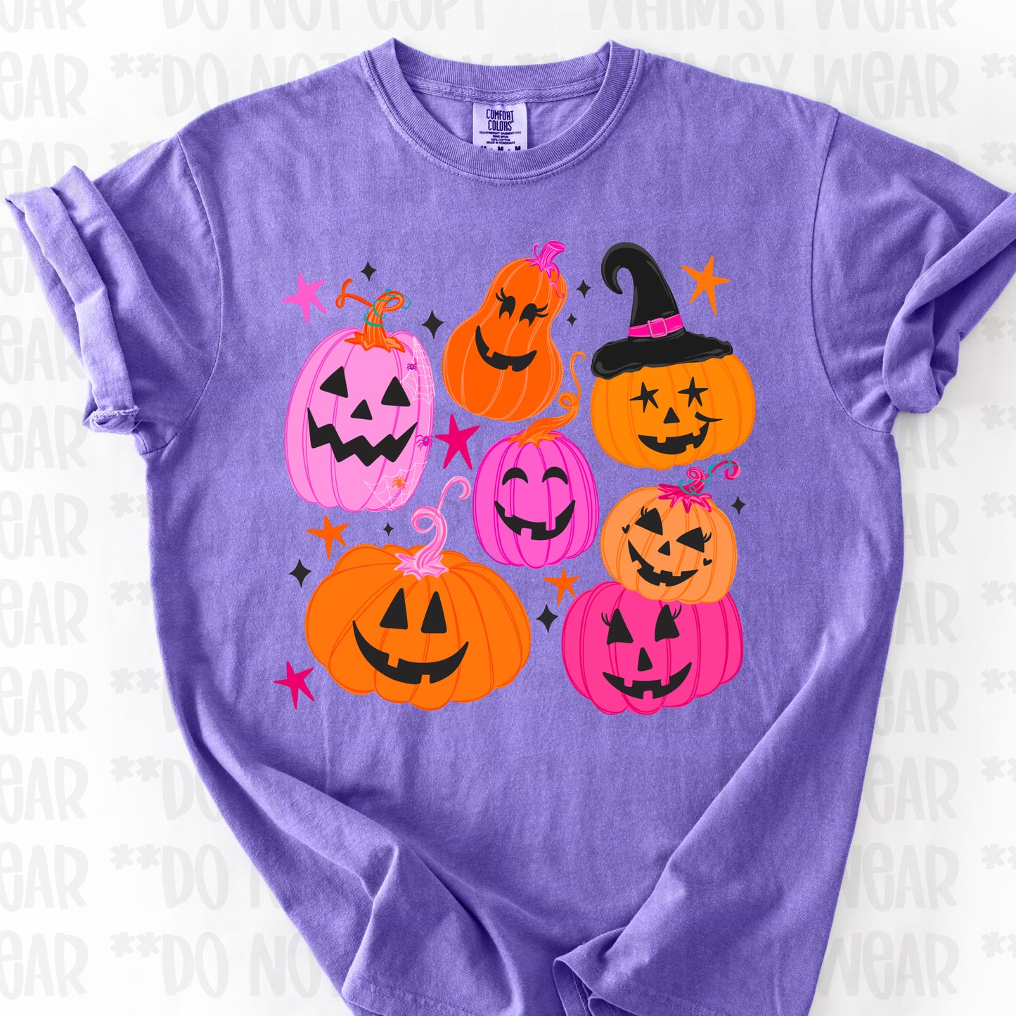 Orange and Pink Jack-O-Lanterns