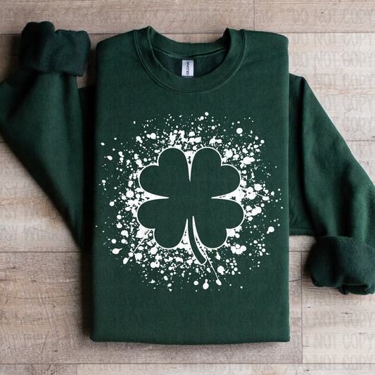 Paint Splatter Clover