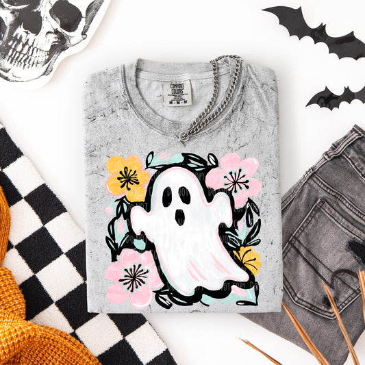 Pastel Floral Ghost