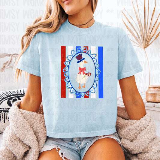Goose Patriotic with Bow