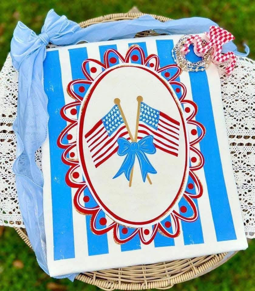 Patriotic Striped Flag