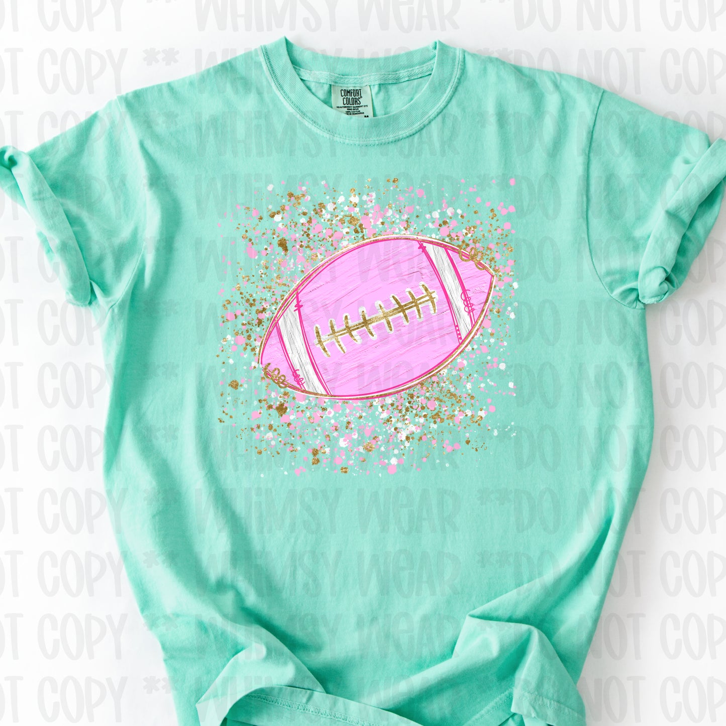 Pink Football Splatter