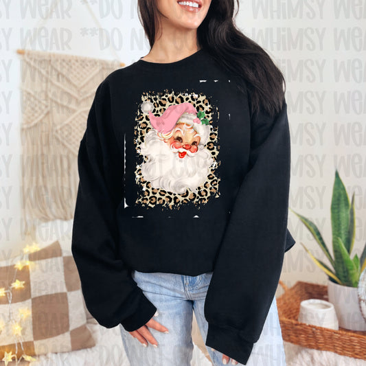 Leopard Pink Santa