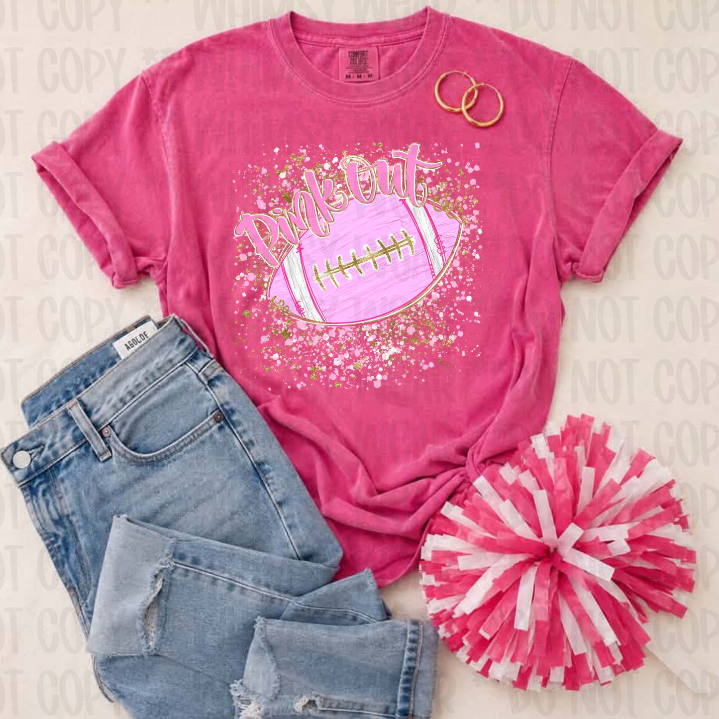 Pink Out Football Splatter (Copy)