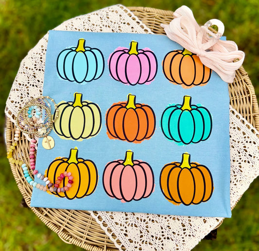 Bright Pumpkin Grid